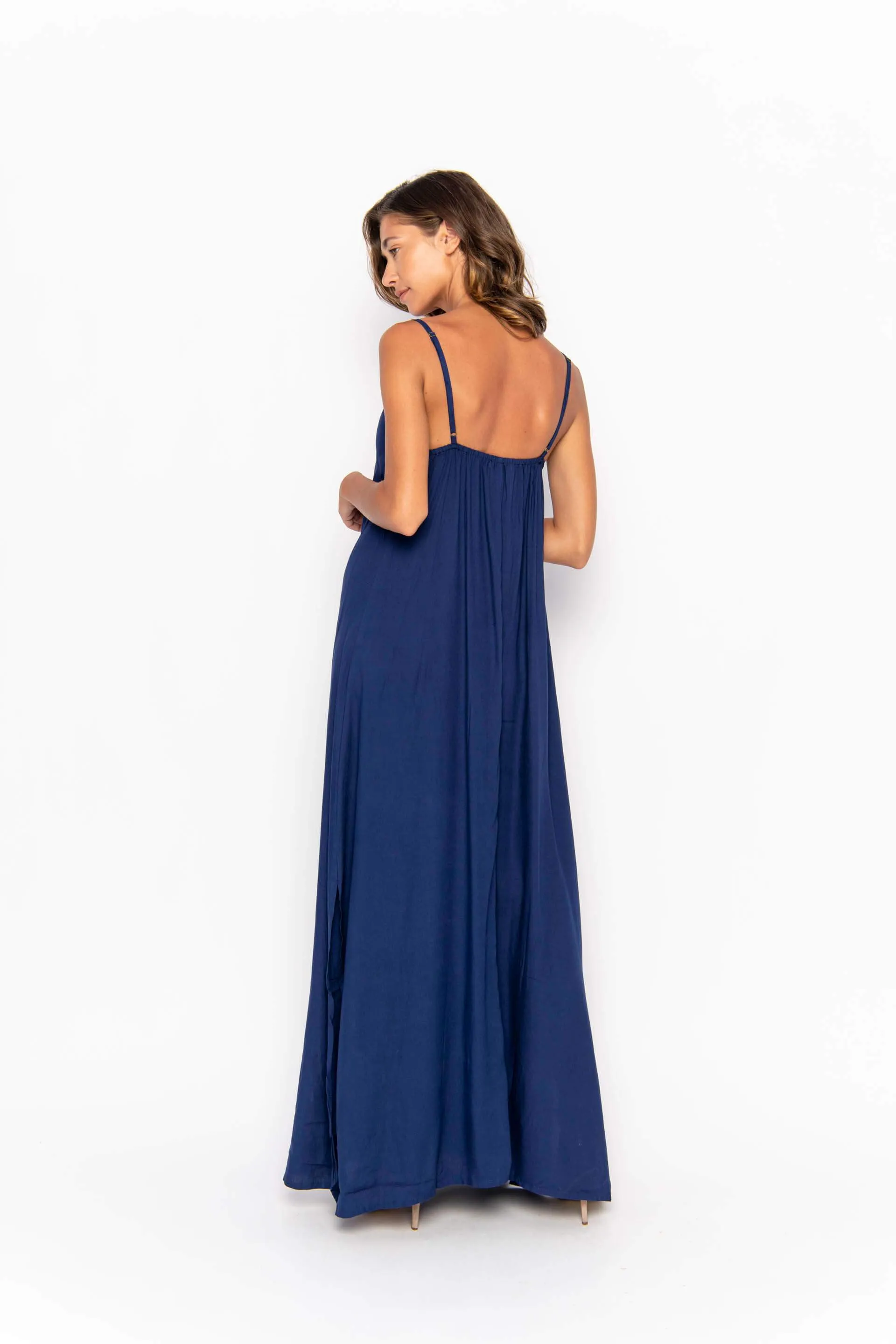 Bulan Sabit, Plain, Maxi Dress, Wholesale