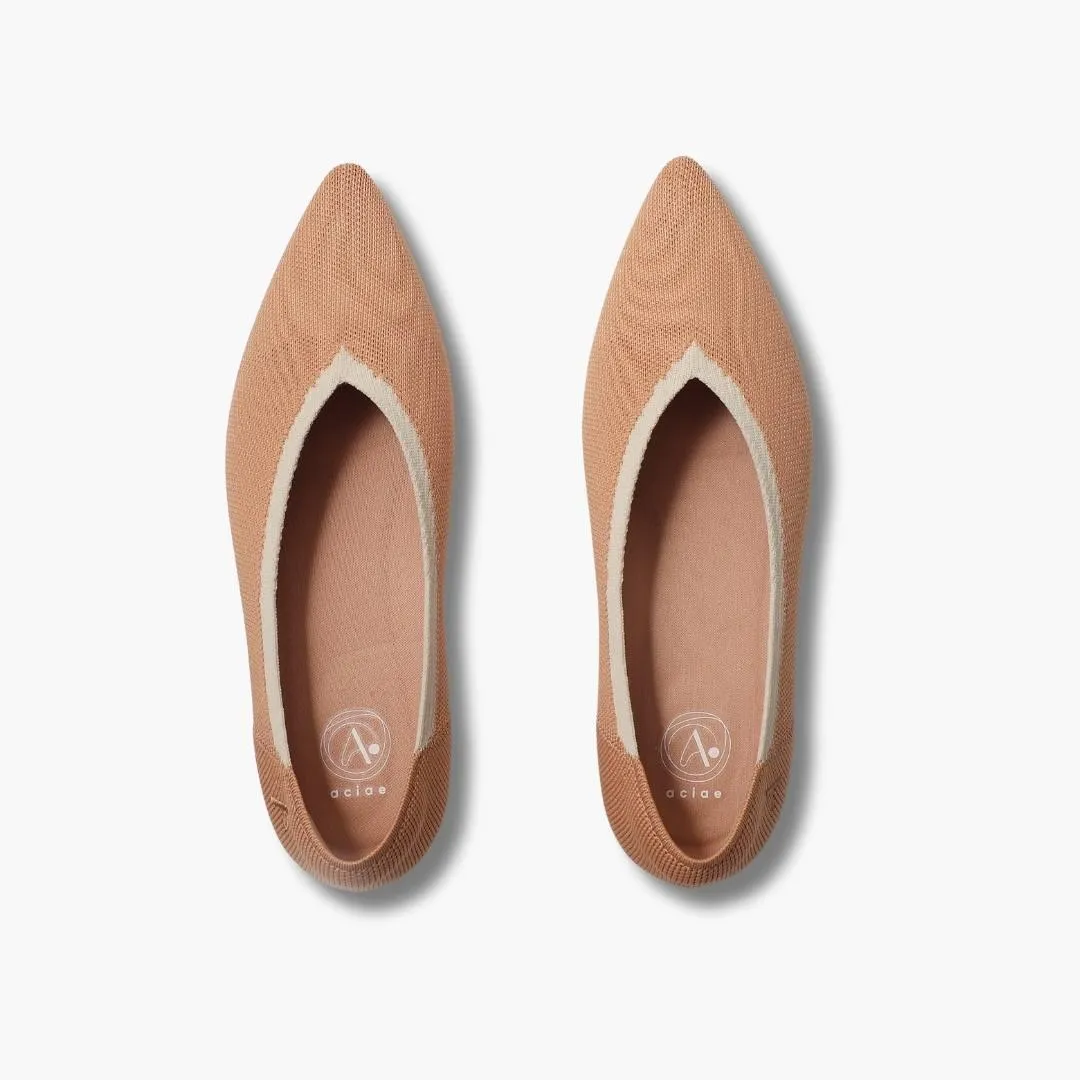 Charlotte Curved Pointed Toe Flats