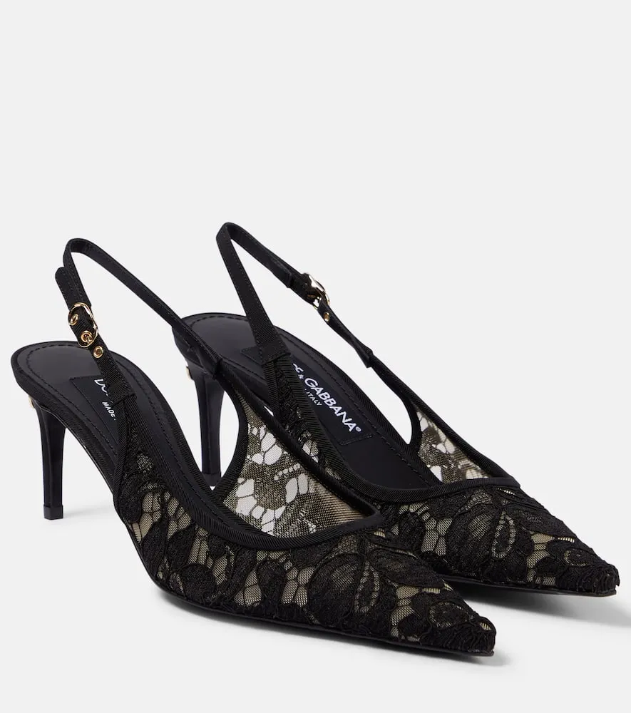 Dolce&Gabbana Lace slingback pumps