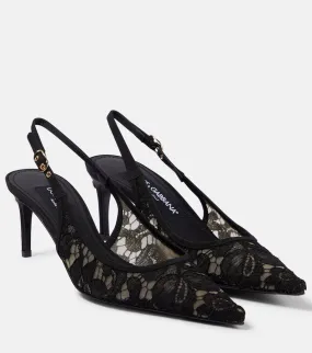 Dolce&Gabbana Lace slingback pumps