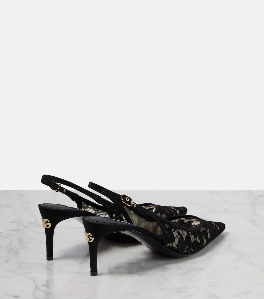 Dolce&Gabbana Lace slingback pumps