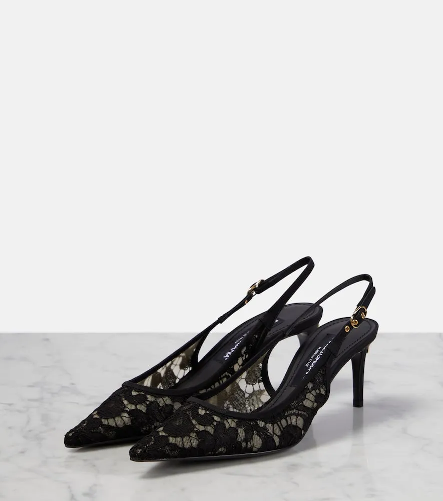 Dolce&Gabbana Lace slingback pumps