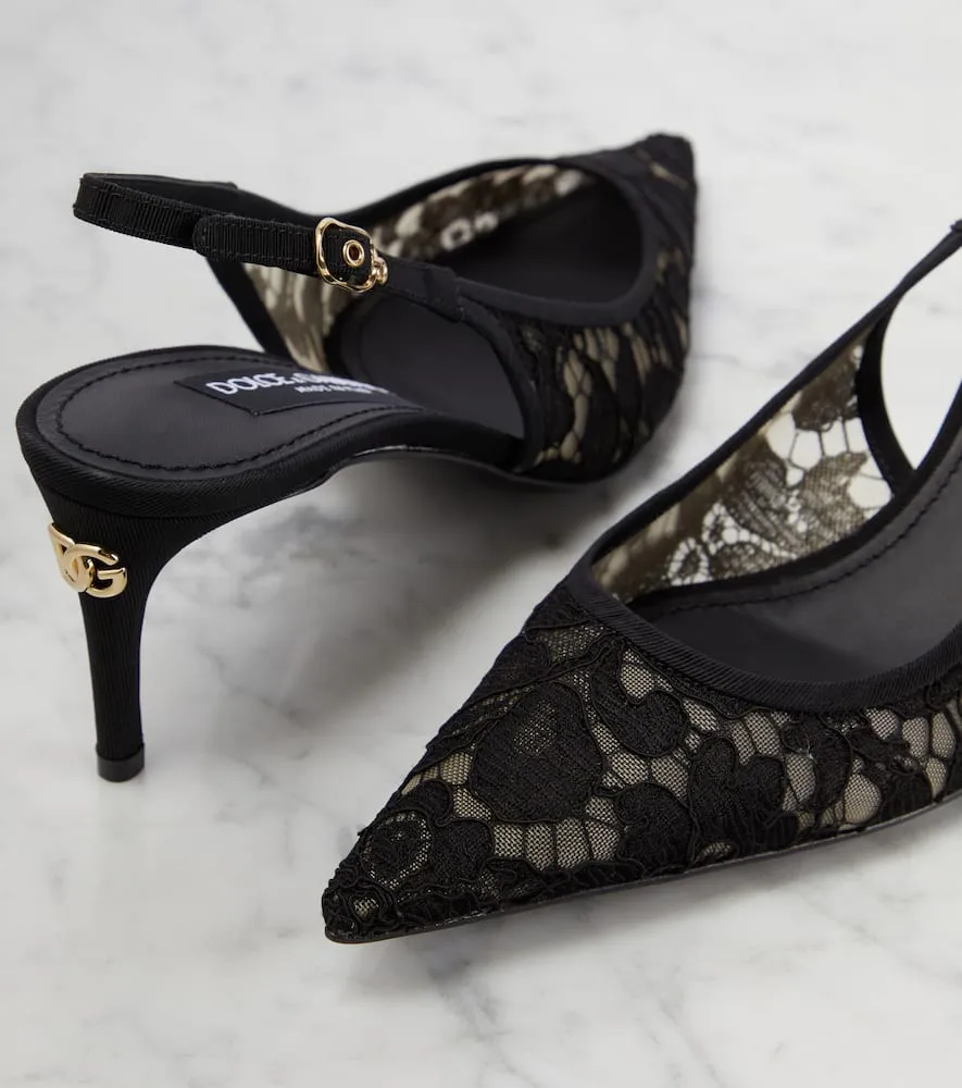 Dolce&Gabbana Lace slingback pumps