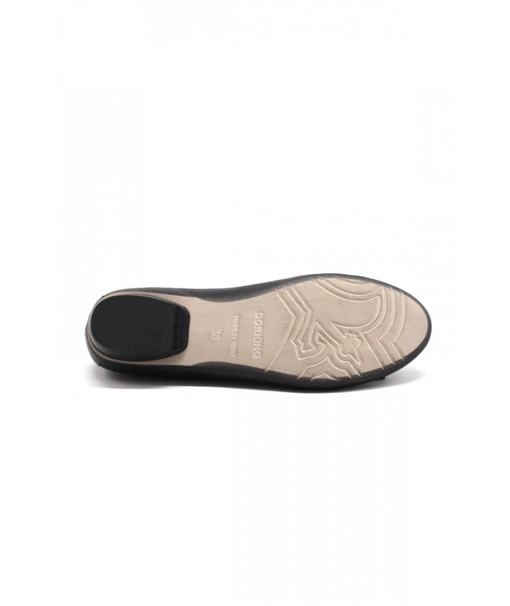 Dorking Women's Teli Ballet Flats- Negro