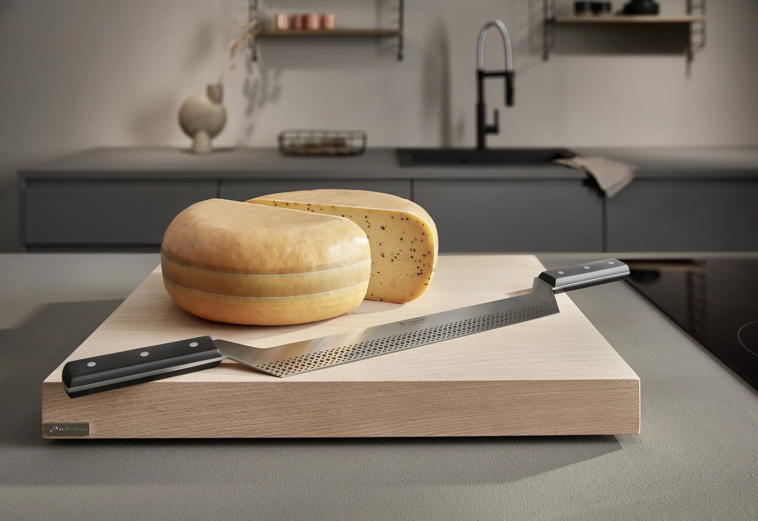 Double-Handle 12" Cheese Knife