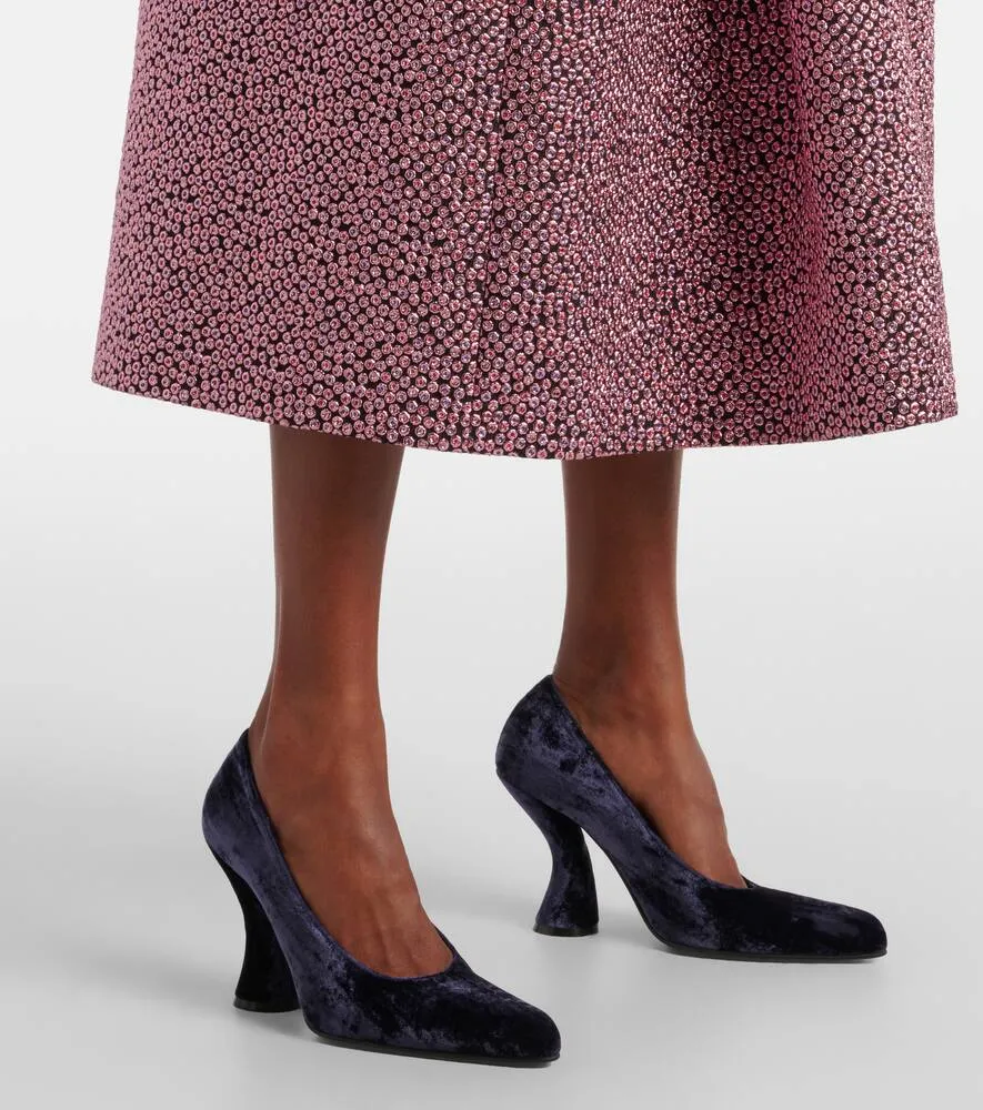 Dries Van Noten 95 velvet pumps