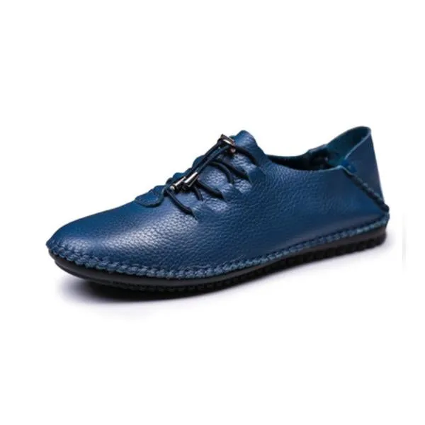 Fashion Slip On Leather Men Flats Shoes