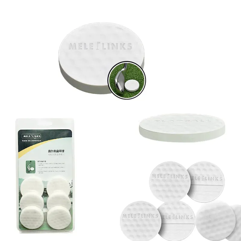 Flat Golf Balls Swing Trainer Set for All Ages - Indoor/Outdoor Practice