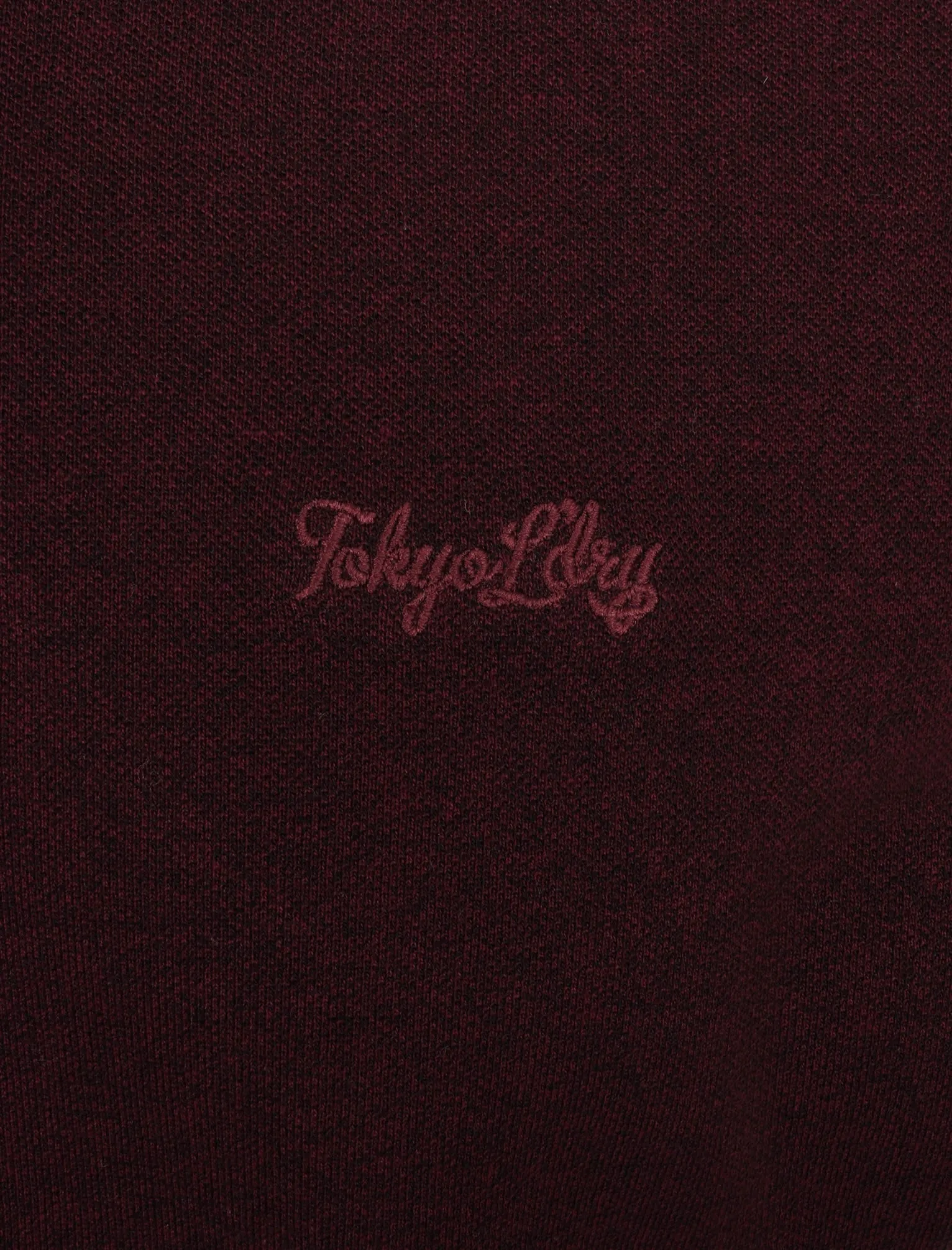 Holsen Cotton Grindle Polo Shirt with Tipping in Wine Tasting - Tokyo Laundry