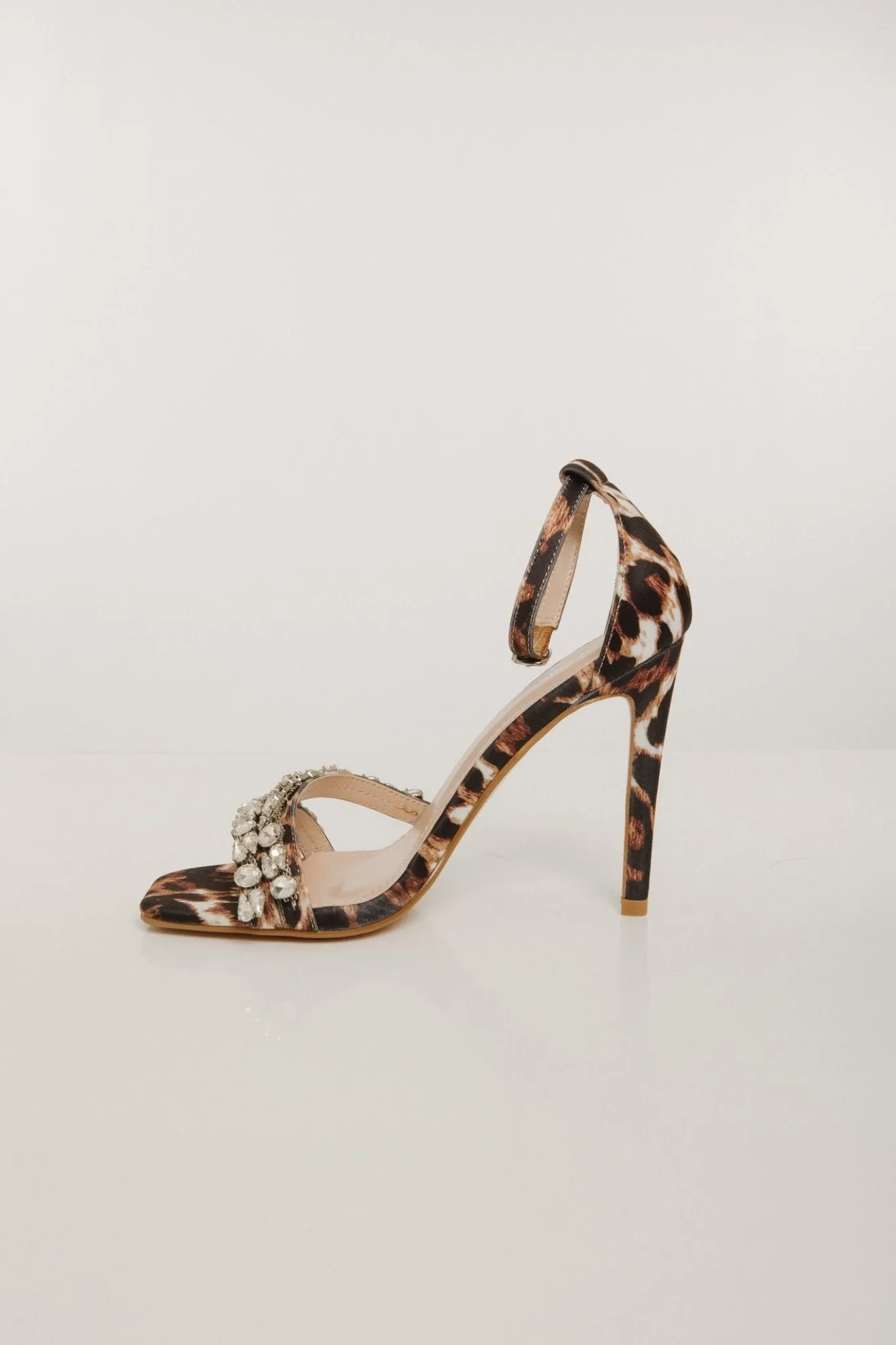 Izzy Diamanté Heel In Leopard