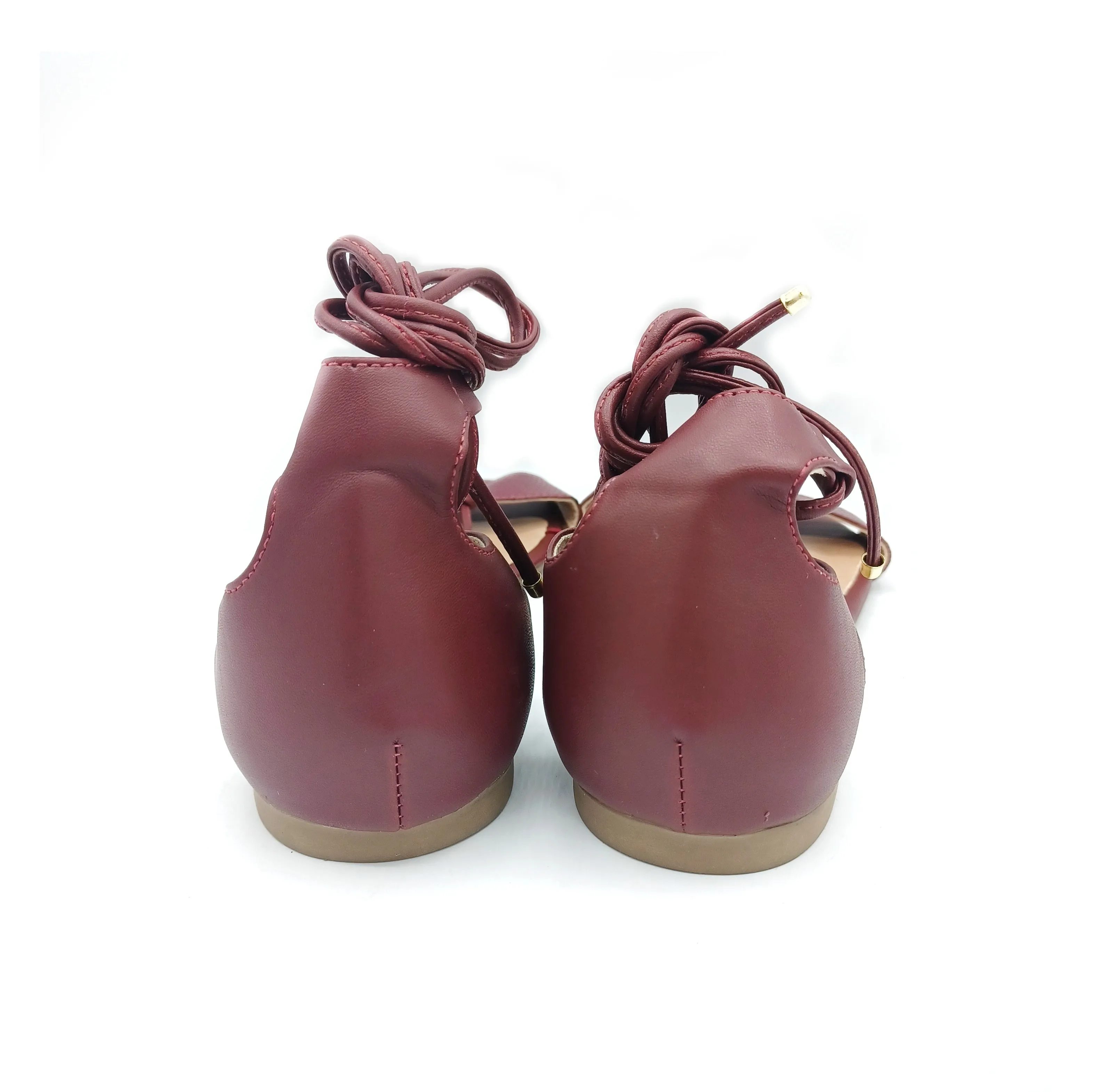 Marsala Tie-up Dance Sandals