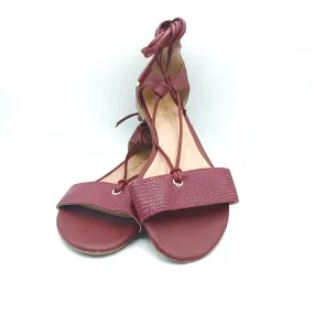 Marsala Tie-up Dance Sandals