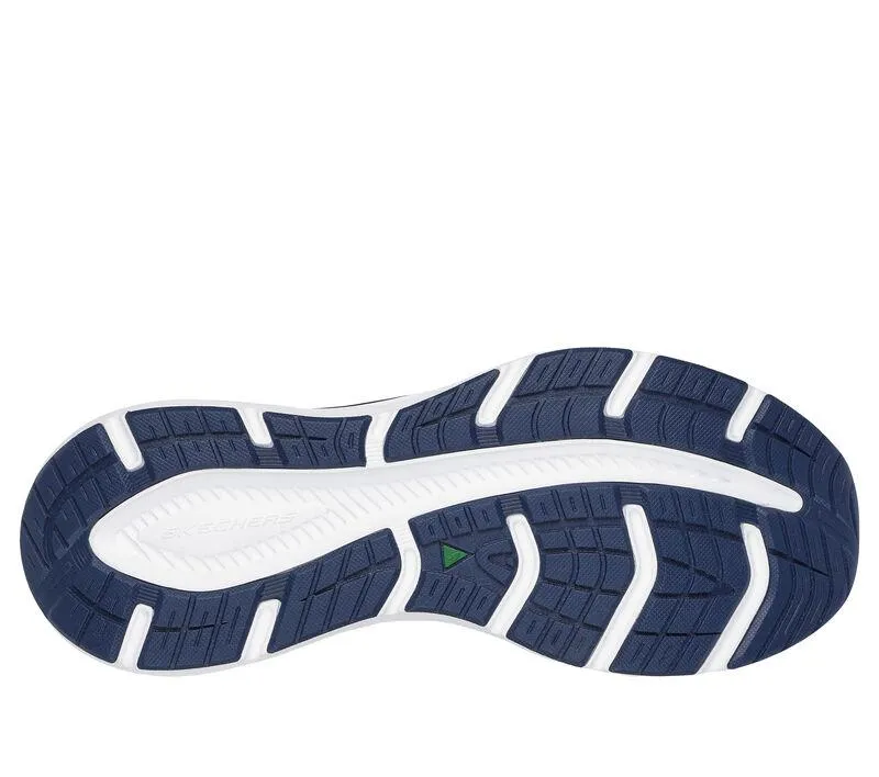 Men's Relaxed Fit Skechers 232836 Edgeride Exxo Trainers - White Navy