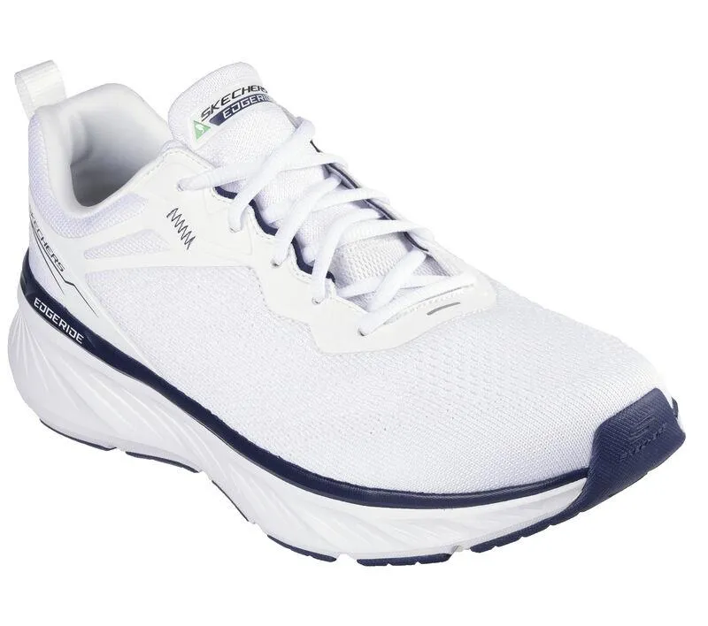 Men's Relaxed Fit Skechers 232836 Edgeride Exxo Trainers - White Navy