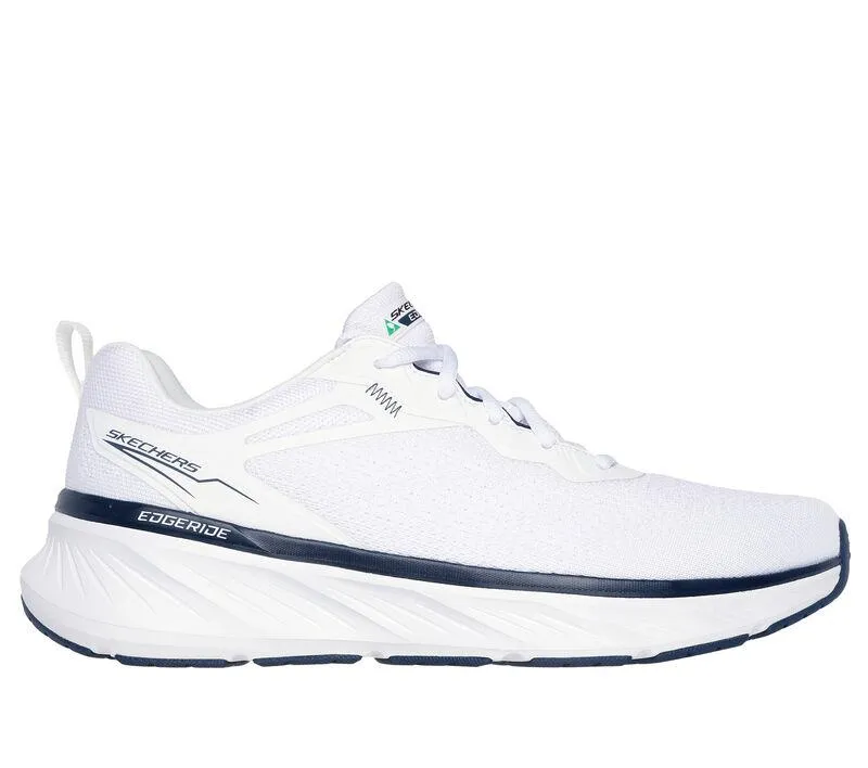 Men's Relaxed Fit Skechers 232836 Edgeride Exxo Trainers - White Navy
