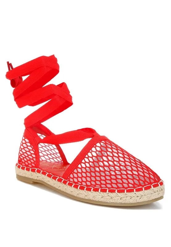 The Rag Company Sonara Mesh Flat Espadrille Sandals