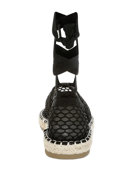 The Rag Company Sonara Mesh Flat Espadrille Sandals