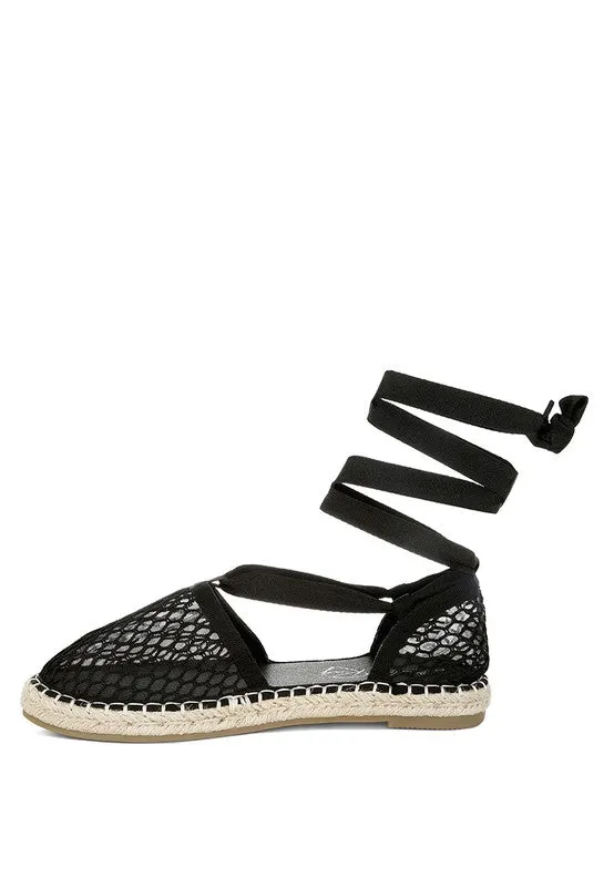 The Rag Company Sonara Mesh Flat Espadrille Sandals