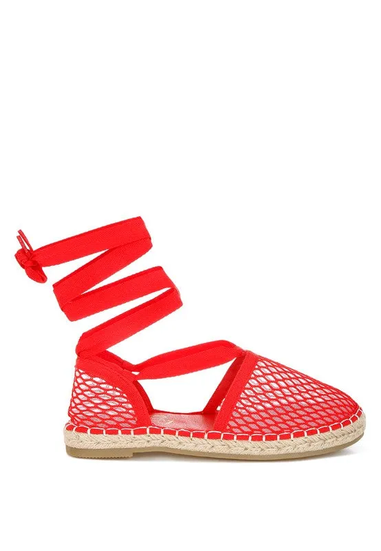 The Rag Company Sonara Mesh Flat Espadrille Sandals
