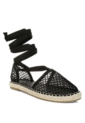 The Rag Company Sonara Mesh Flat Espadrille Sandals