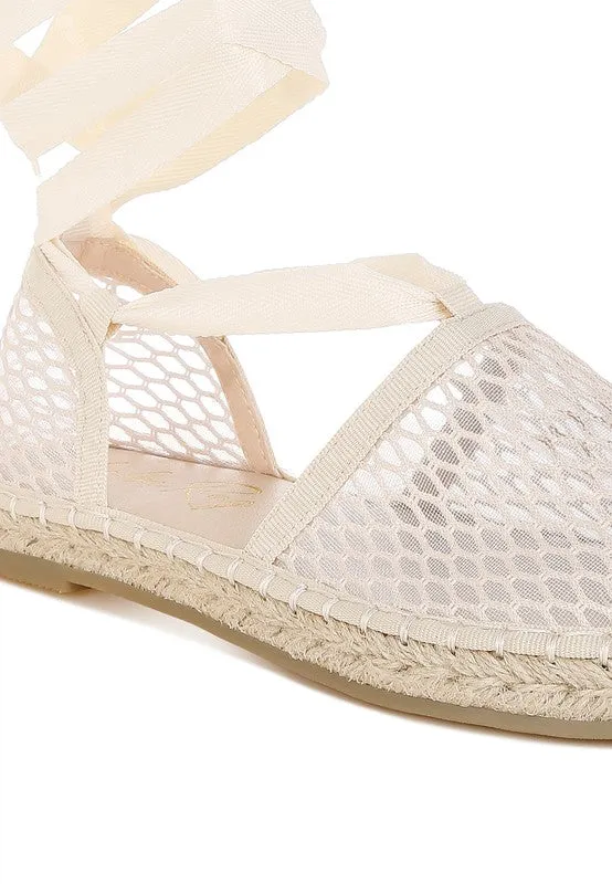 The Rag Company Sonara Mesh Flat Espadrille Sandals