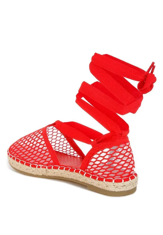 The Rag Company Sonara Mesh Flat Espadrille Sandals