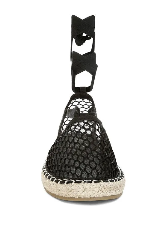 The Rag Company Sonara Mesh Flat Espadrille Sandals