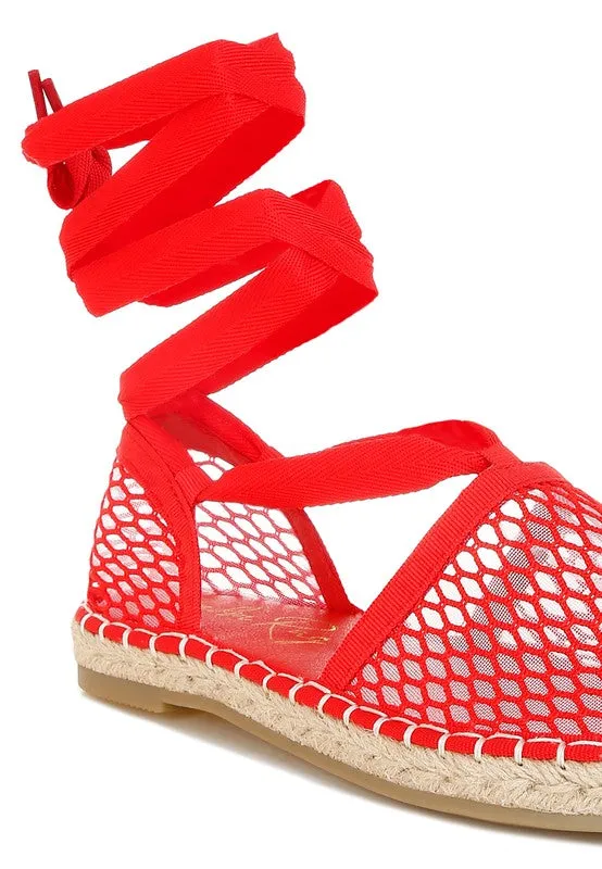 The Rag Company Sonara Mesh Flat Espadrille Sandals