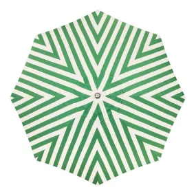 The Resort Market Umbrella - Octagon - Canopy 10' - Crew Canyon Green Stripe